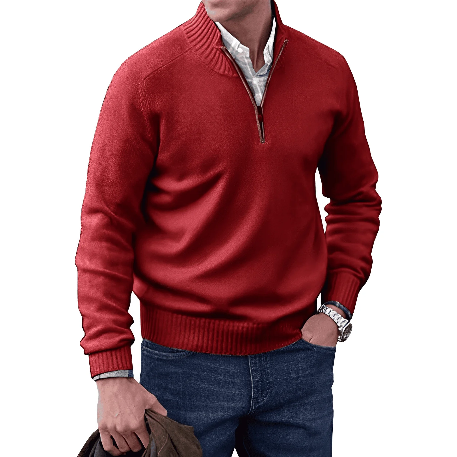 Sjoerd™ | Zip Trui met Kraag – Stijlvol Comfort & Moeiteloze Veelzijdigheid ( 1+1 Gratis ) - Image 11