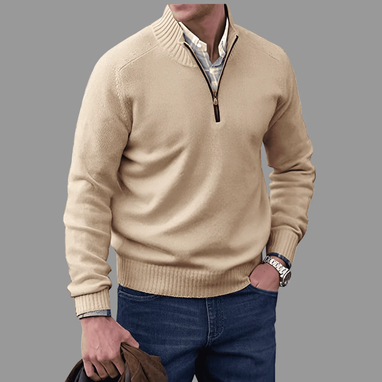Sjoerd™ | Zip Trui met Kraag – Stijlvol Comfort & Moeiteloze Veelzijdigheid ( 1+1 Gratis ) - Image 2