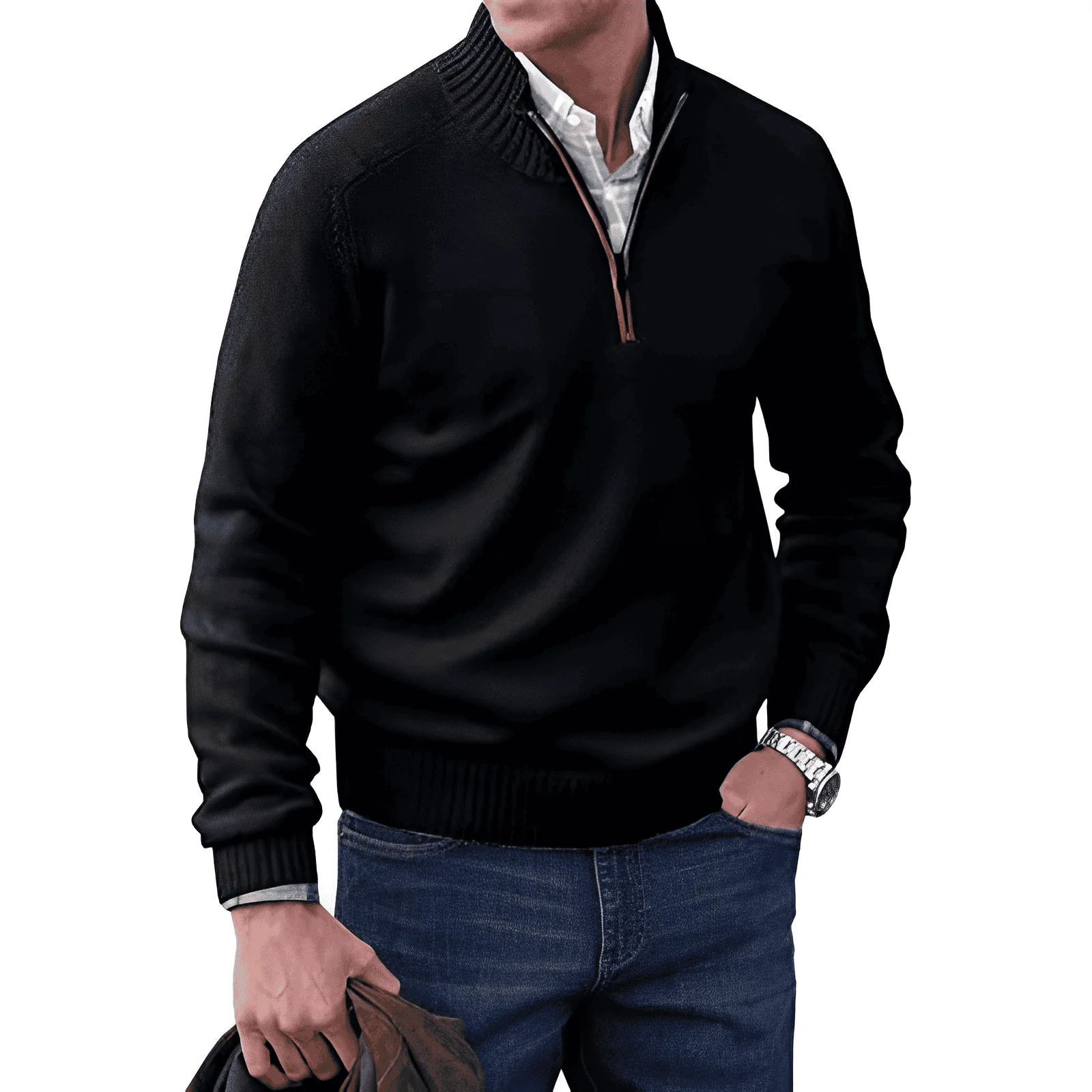 Sjoerd™ | Zip Trui met Kraag – Stijlvol Comfort & Moeiteloze Veelzijdigheid ( 1+1 Gratis ) - Image 3