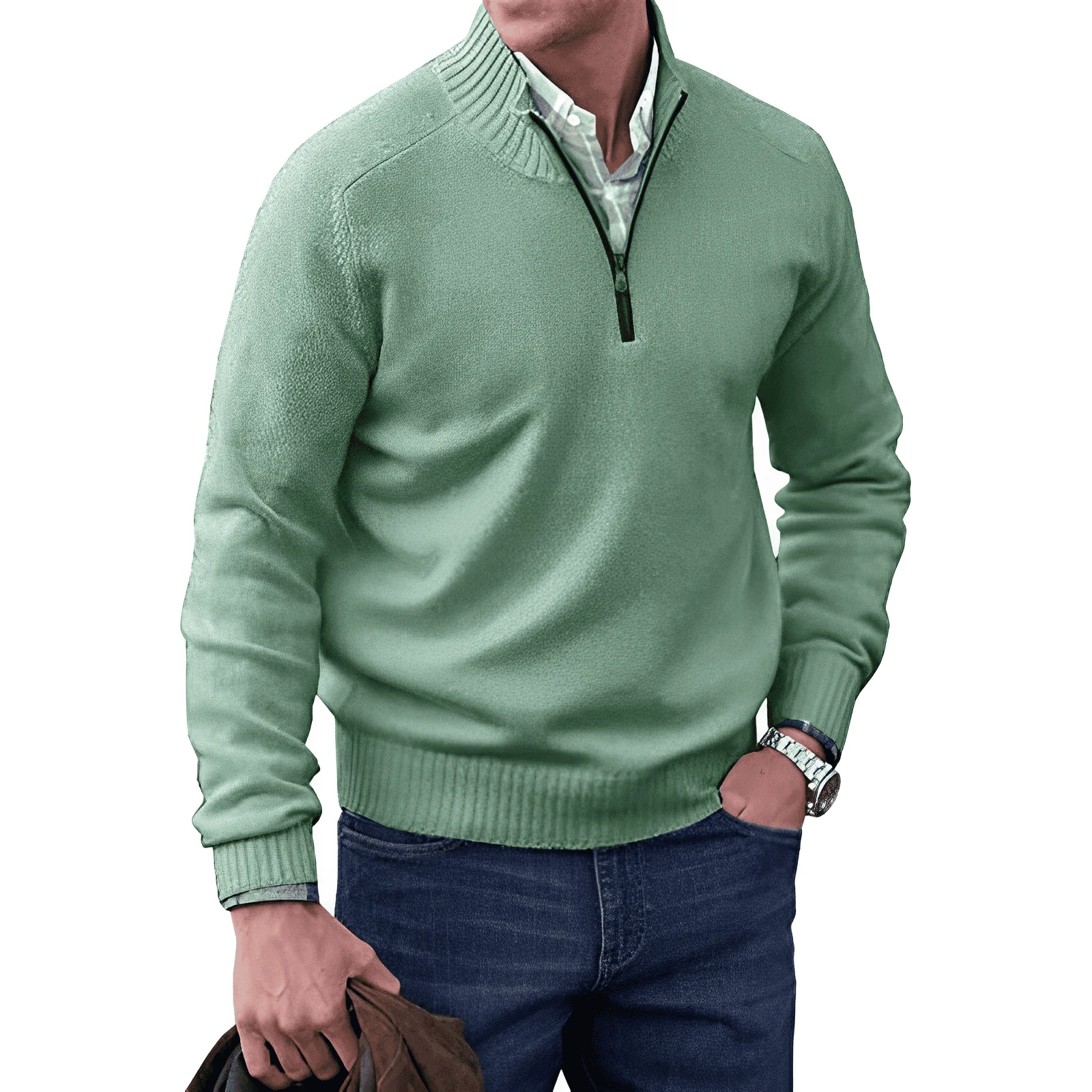 Sjoerd™ | Zip Trui met Kraag – Stijlvol Comfort & Moeiteloze Veelzijdigheid ( 1+1 Gratis ) - Image 4