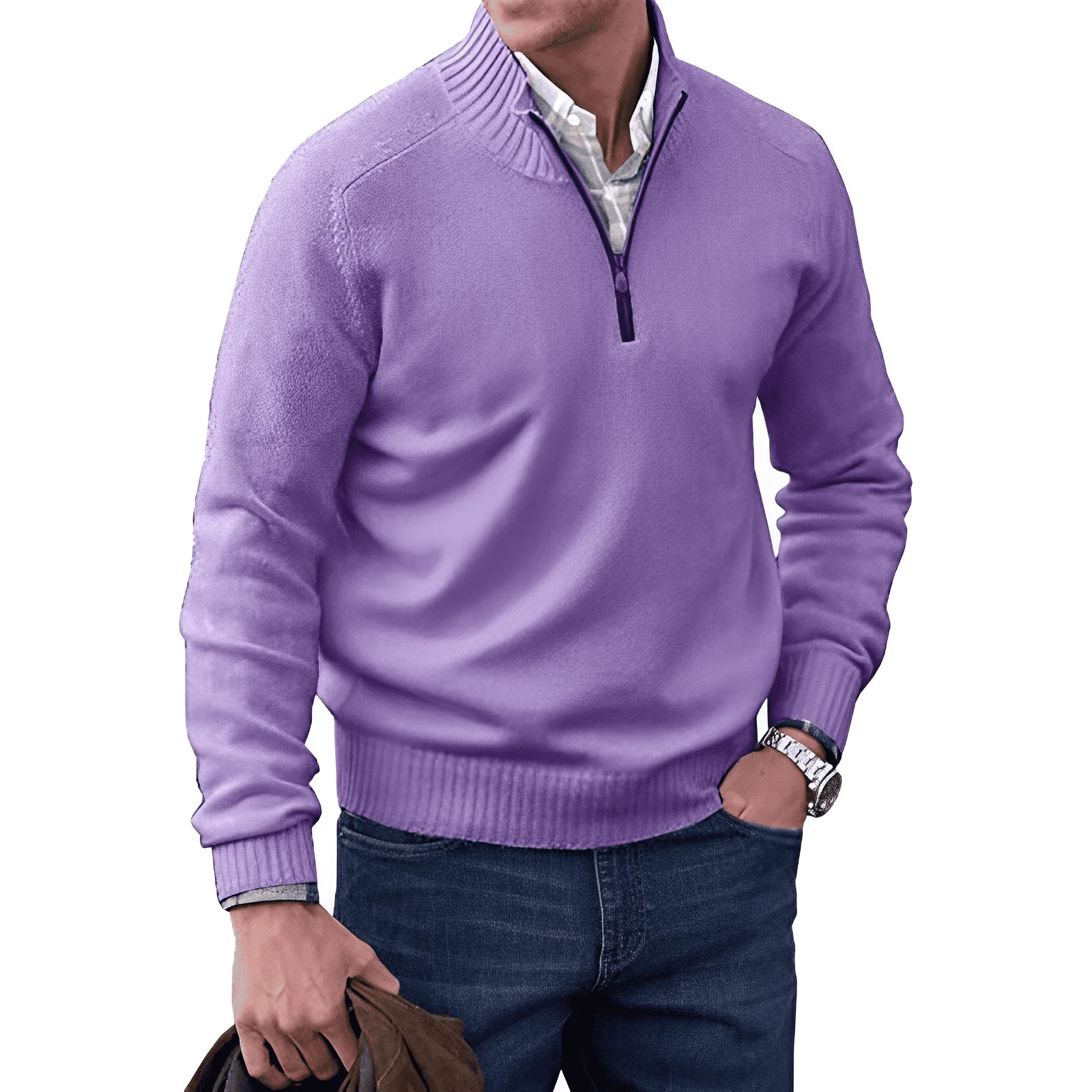 Sjoerd™ | Zip Trui met Kraag – Stijlvol Comfort & Moeiteloze Veelzijdigheid ( 1+1 Gratis ) - Image 6
