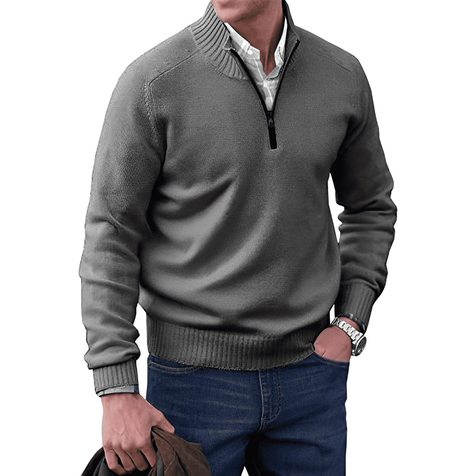 Sjoerd™ | Zip Trui met Kraag – Stijlvol Comfort & Moeiteloze Veelzijdigheid ( 1+1 Gratis ) - Image 7