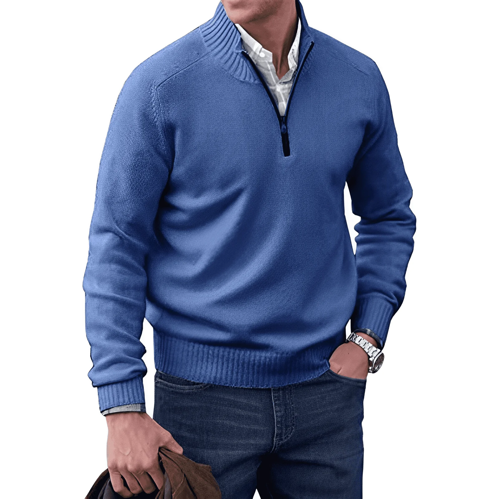 Sjoerd™ | Zip Trui met Kraag – Stijlvol Comfort & Moeiteloze Veelzijdigheid ( 1+1 Gratis ) - Image 8