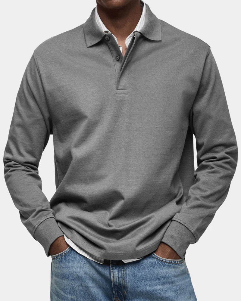 Noriel | Comfortabele lente polo met lange mouw - Image 5