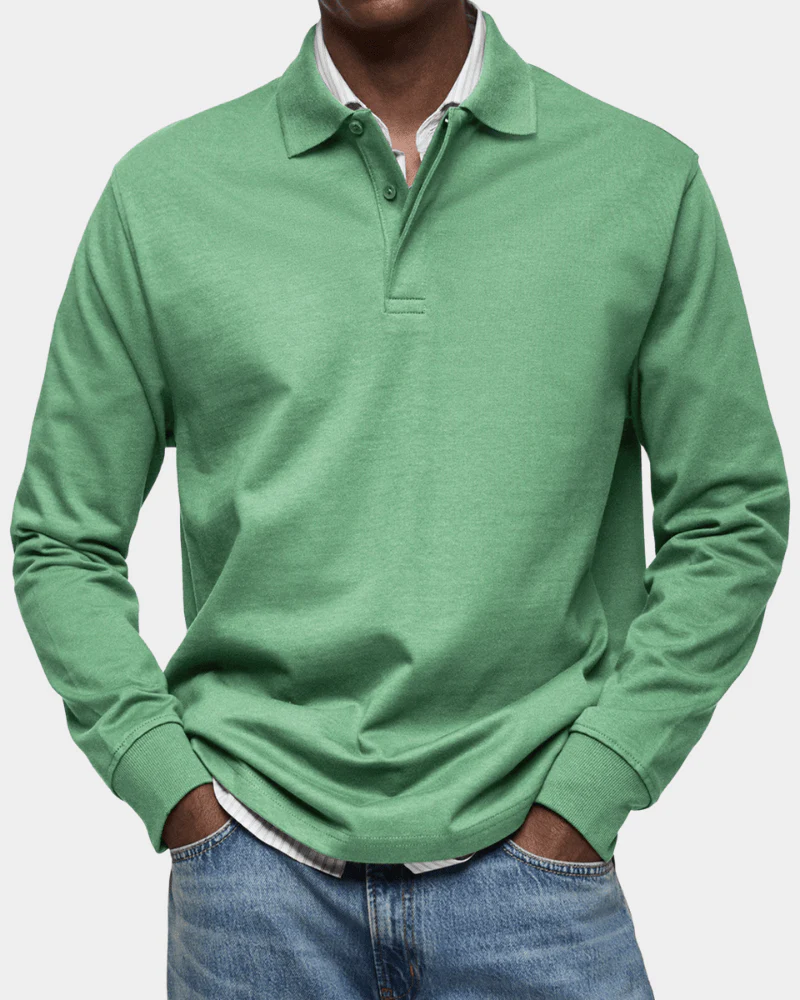 Noriel | Comfortabele lente polo met lange mouw - Image 6
