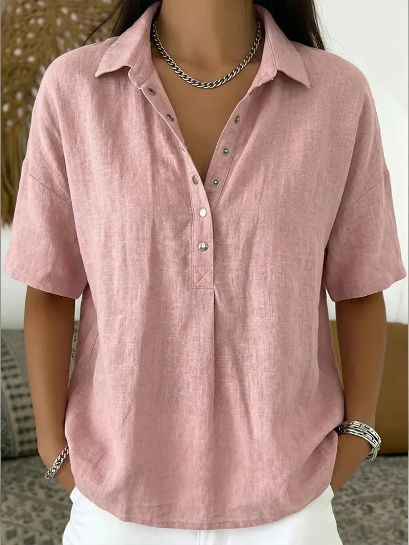 Vanessa | Blouse met verfijnde kraag – Moeiteloze elegantie voor dagelijks gebruik - Image 2