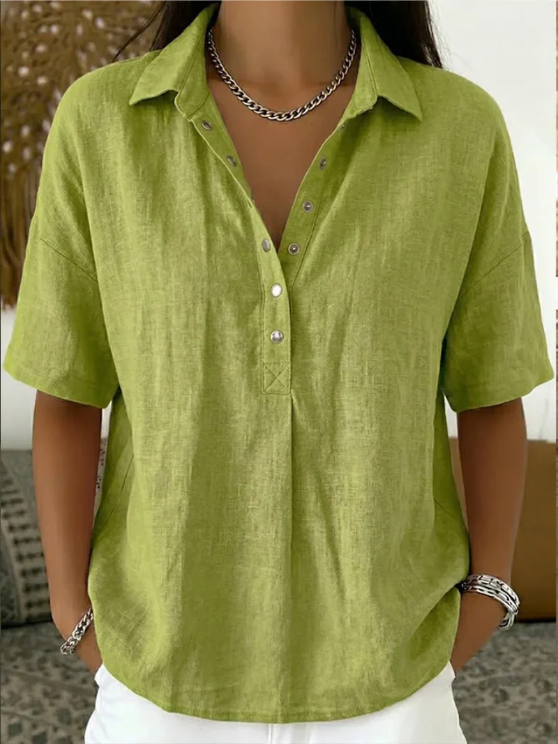 Vanessa | Blouse met verfijnde kraag – Moeiteloze elegantie voor dagelijks gebruik - Image 3