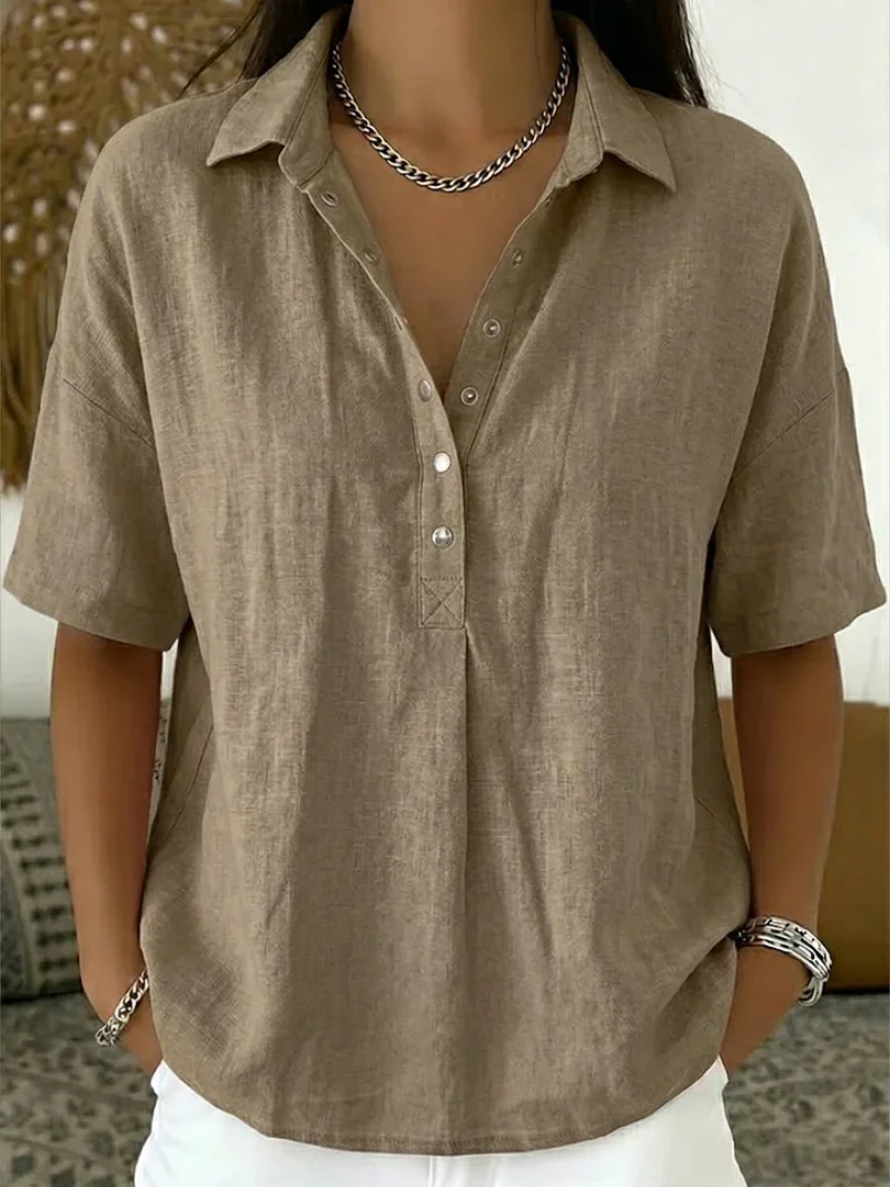 Vanessa | Blouse met verfijnde kraag – Moeiteloze elegantie voor dagelijks gebruik - Image 5