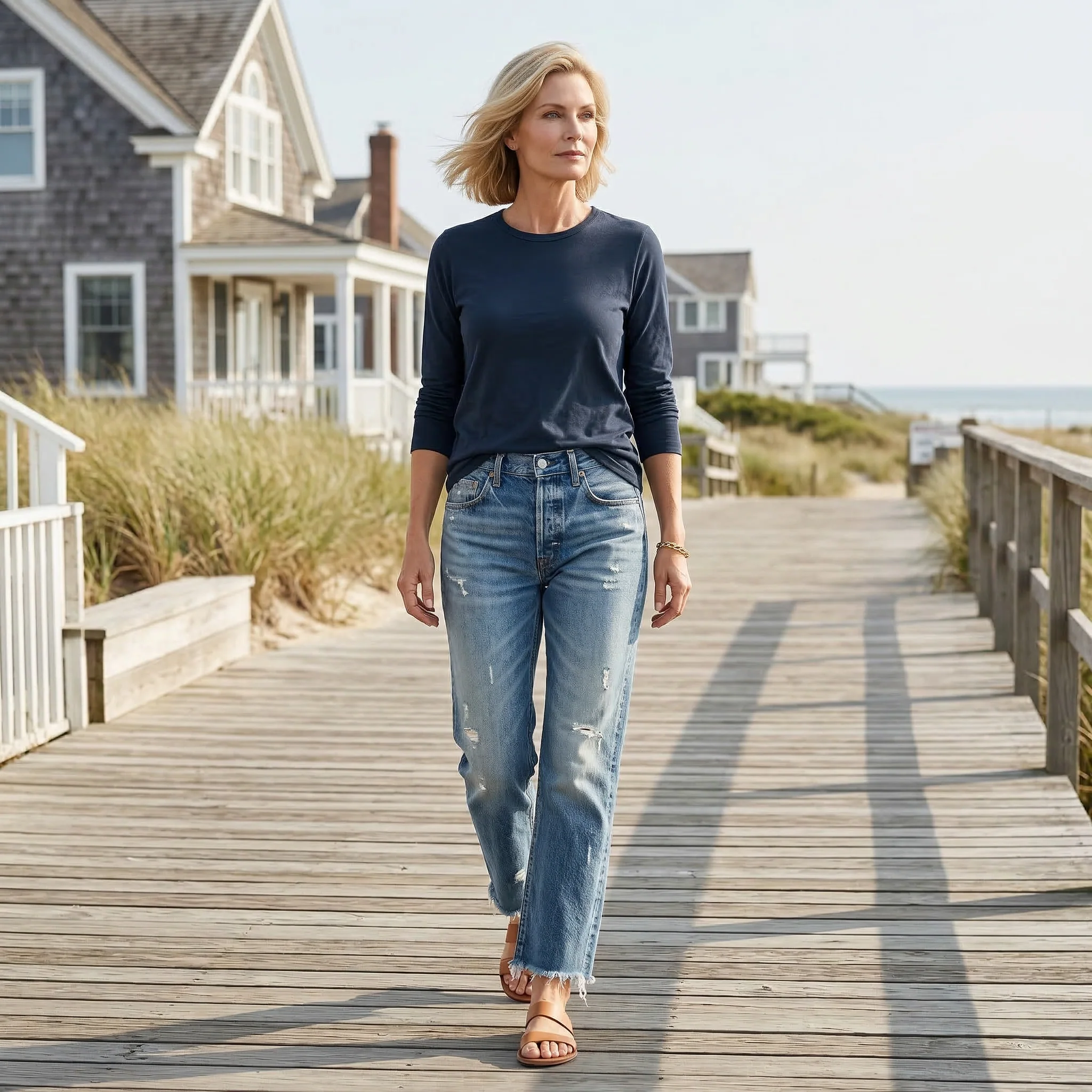 Wieke™ | Premium Cropped Jeans – Tijdloze Pasvorm & Moeiteloze Stijl - Image 12