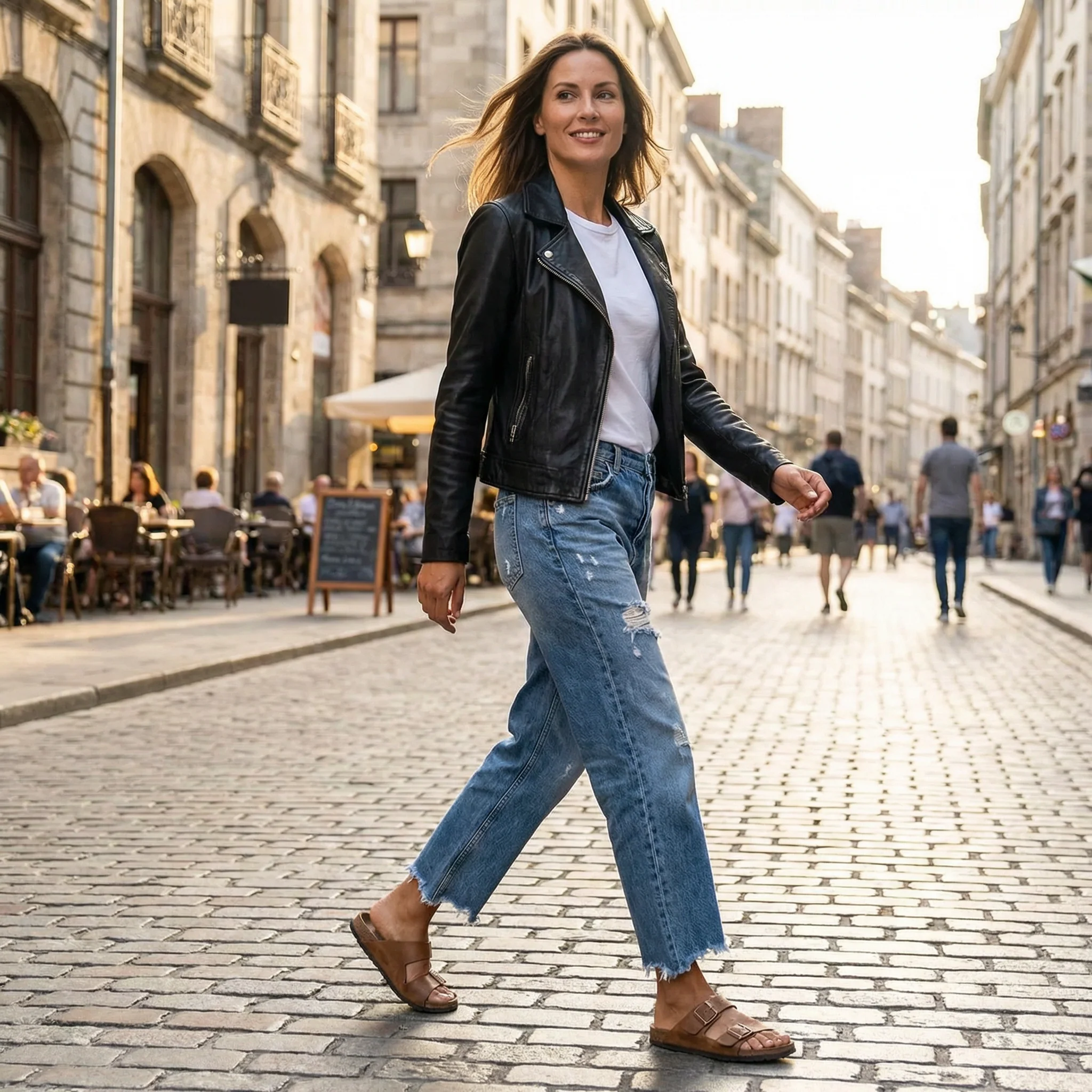 Wieke™ | Premium Cropped Jeans – Tijdloze Pasvorm & Moeiteloze Stijl - Image 16