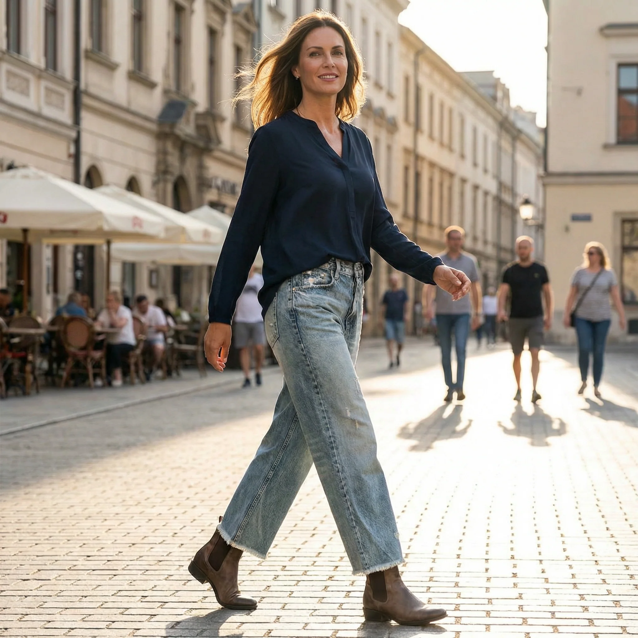 Wieke™ | Premium Cropped Jeans – Tijdloze Pasvorm & Moeiteloze Stijl - Image 17