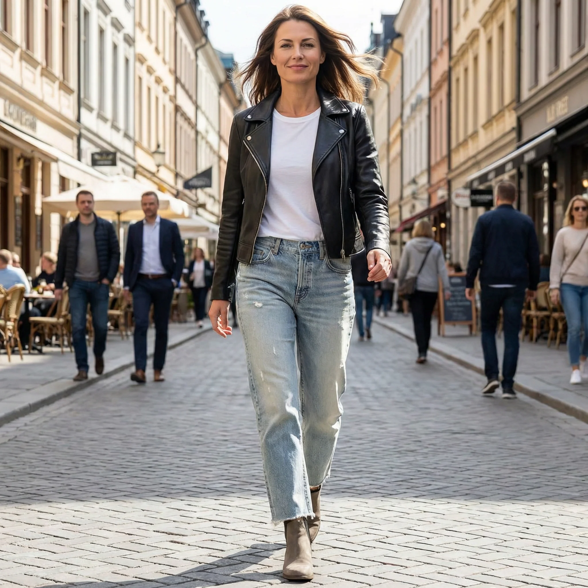 Wieke™ | Premium Cropped Jeans – Tijdloze Pasvorm & Moeiteloze Stijl - Image 18
